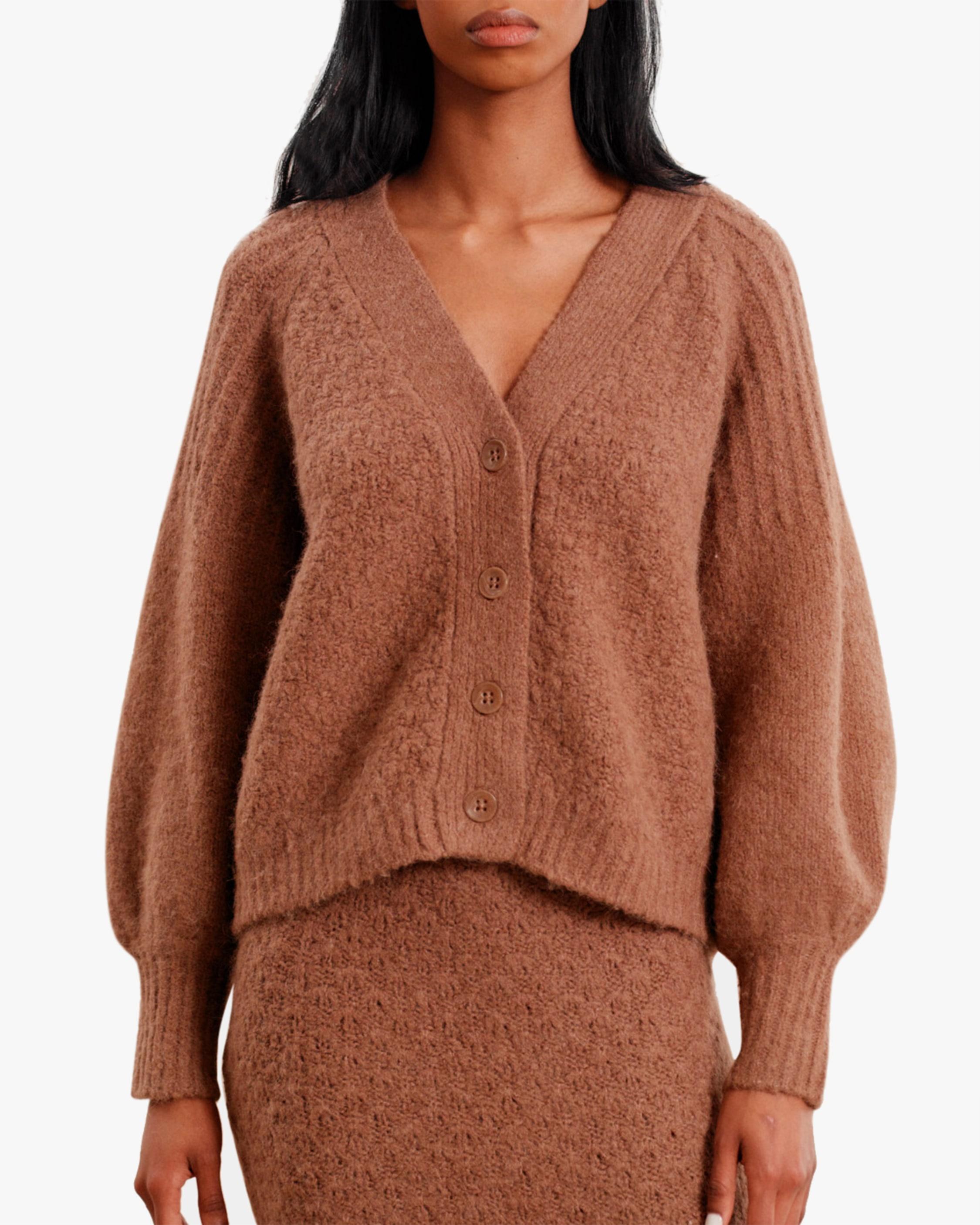 bishop sleeve cardigan