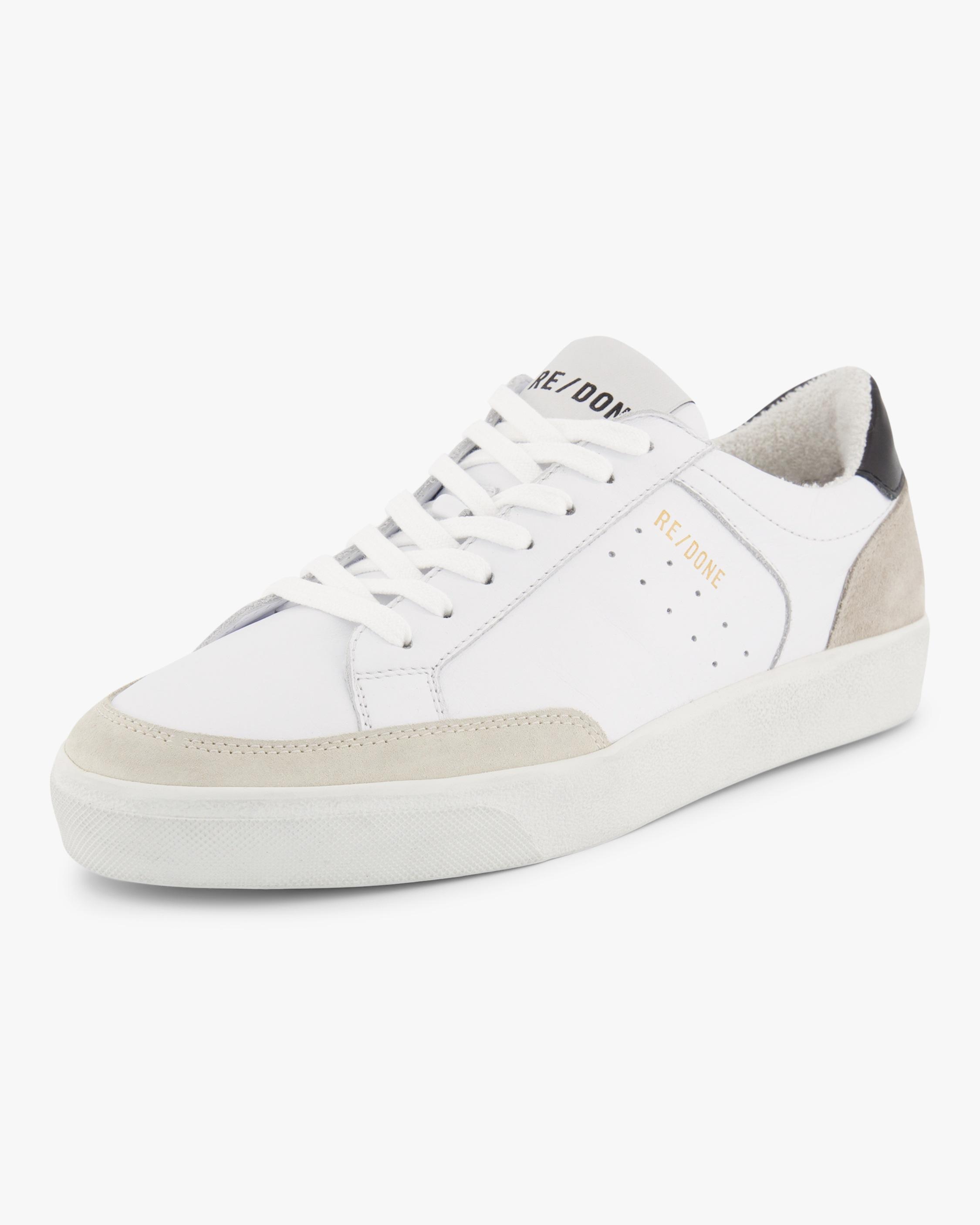 RE/DONE Leather 90s Skate Shoe in White/Marble (White) - Lyst