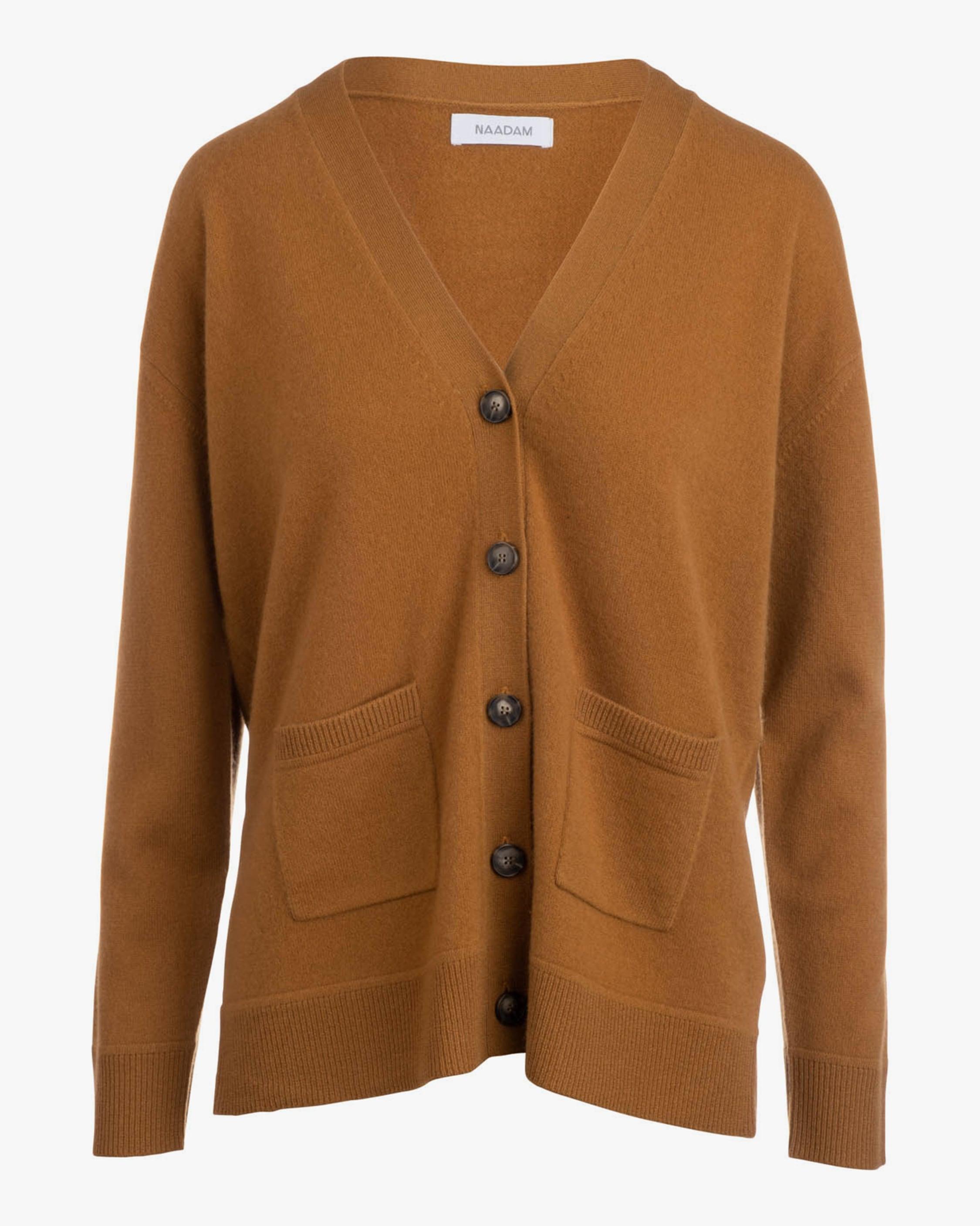 brown boyfriend cardigan