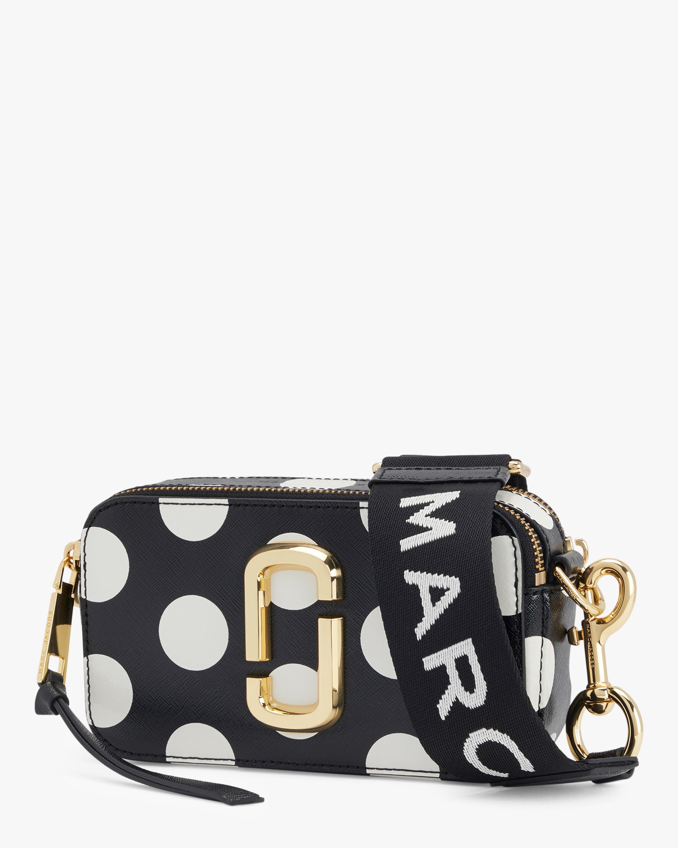 Marc Jacobs Leather The Snapshot Dot Camera Bag in Black | Lyst