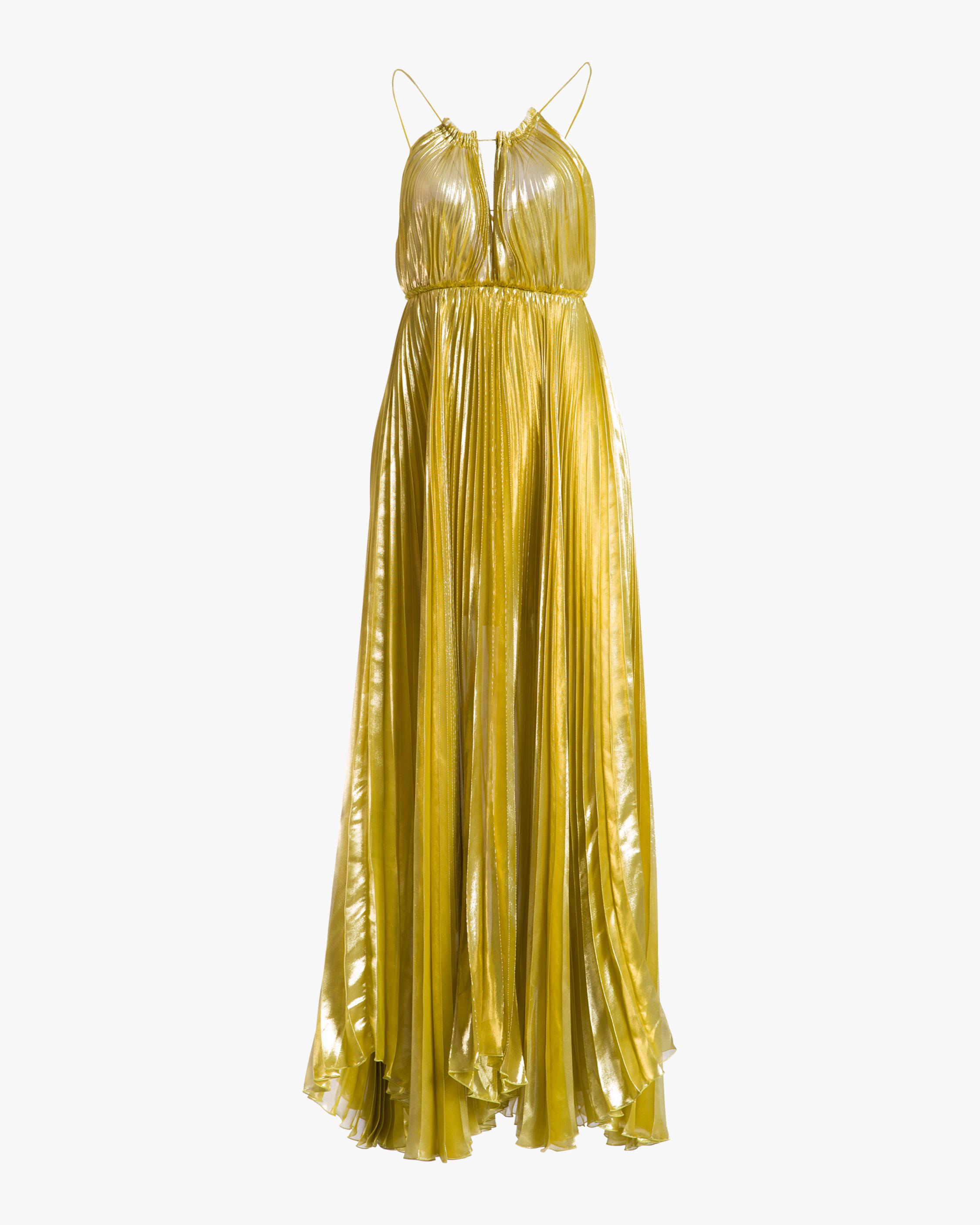 Maria Lucia Hohan Silk Sayan Dress in Gold (Metallic) - Lyst