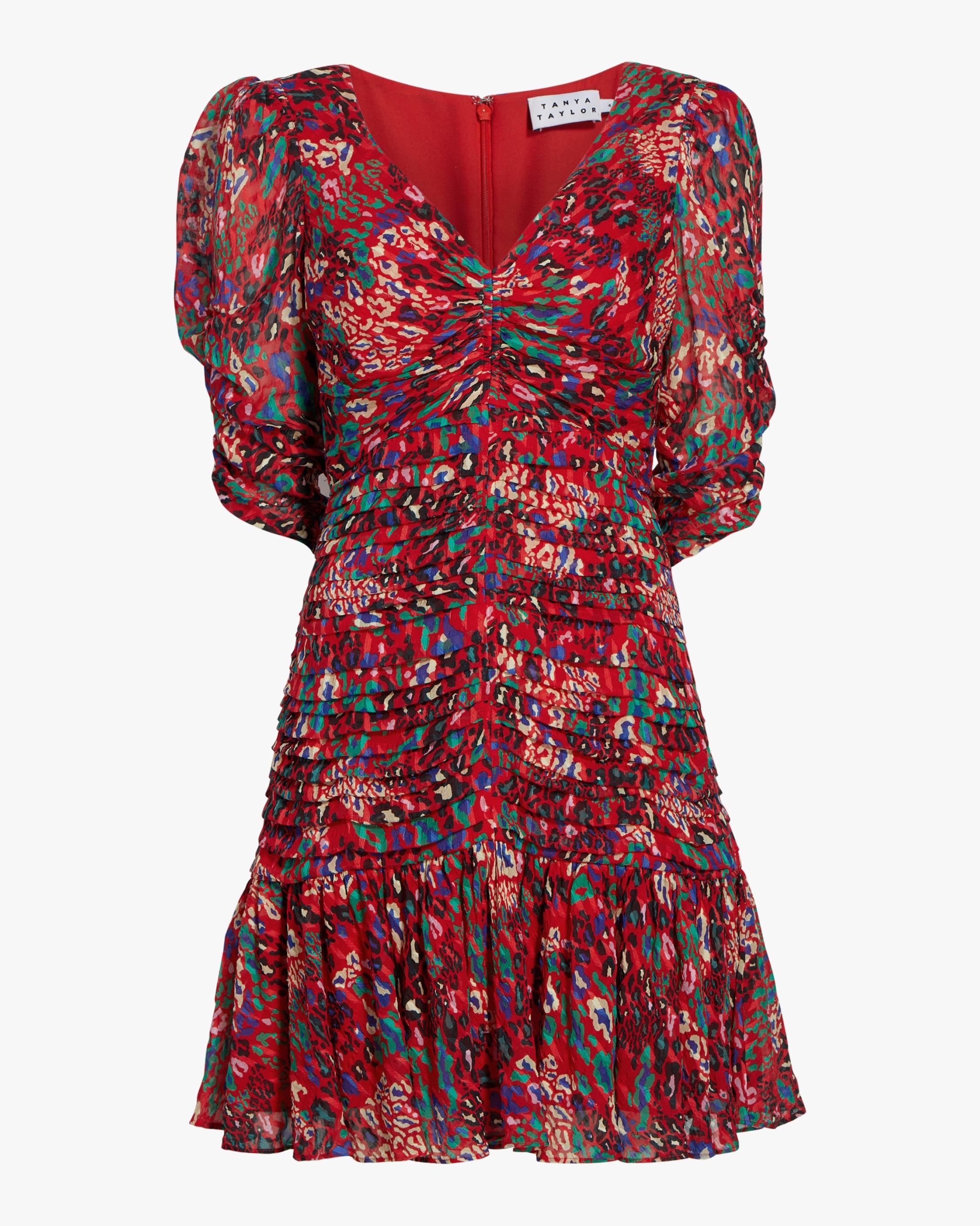tanya taylor red dress