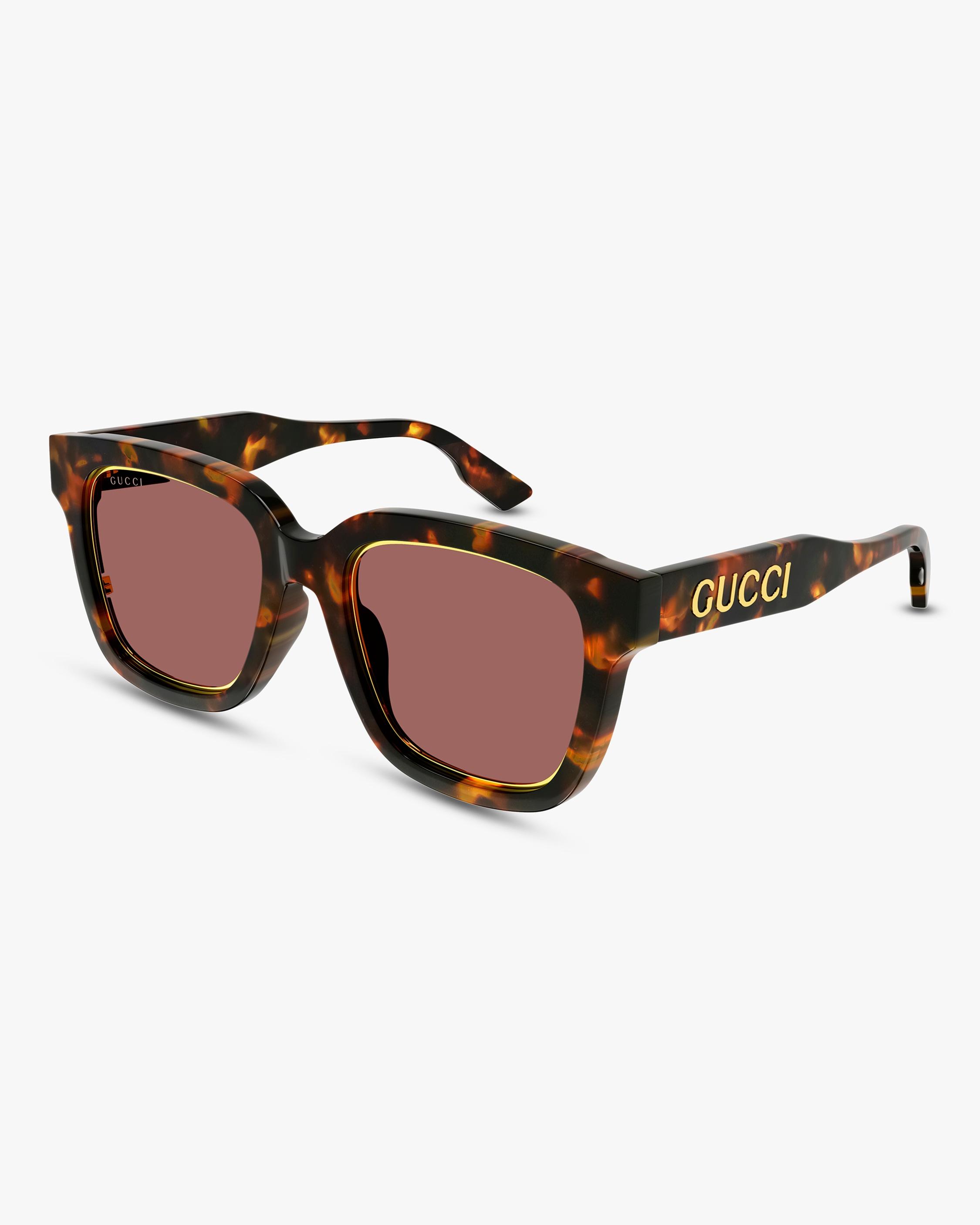 Gucci Square Sunglasses in Brown | Lyst