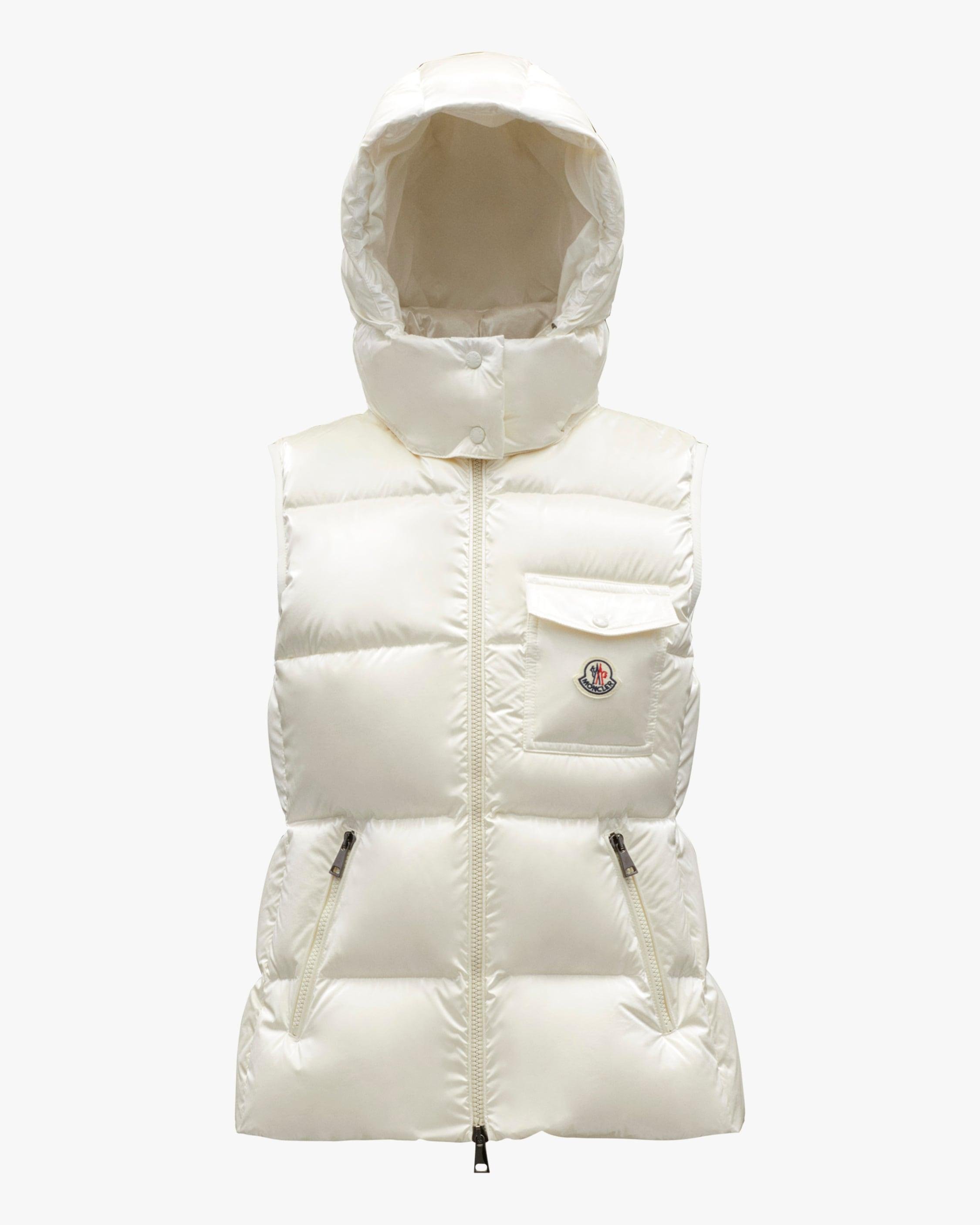 Moncler Women's Diotis Puffer Vest in White | Lyst