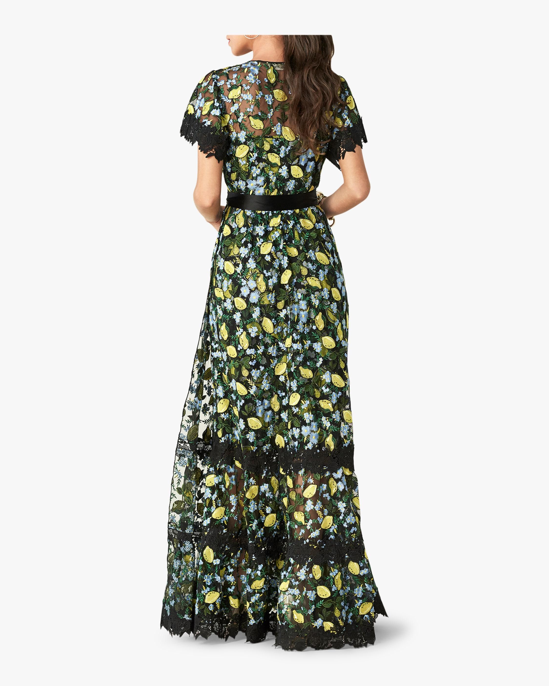 dvf lemon dress
