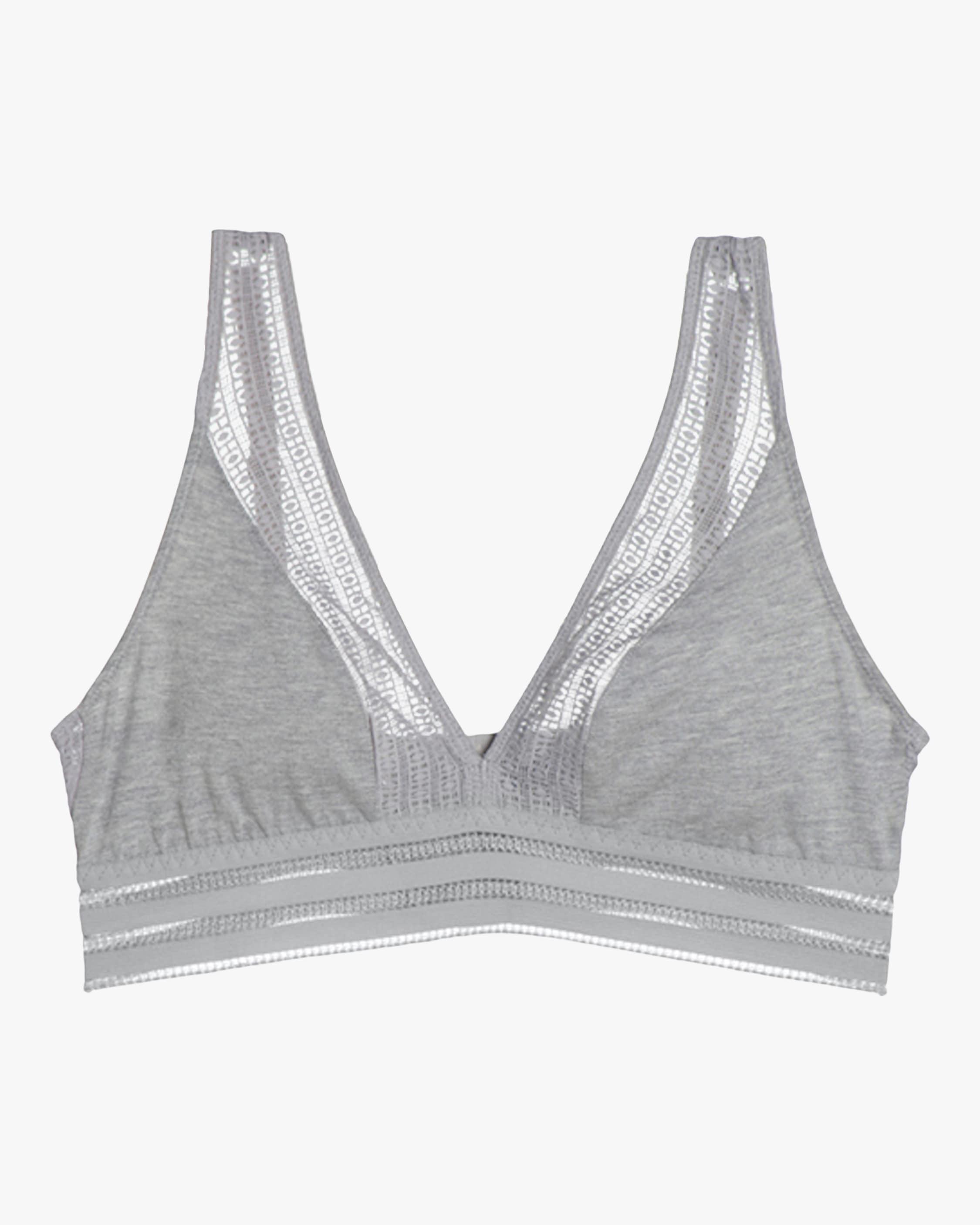 Else Cotton Women's Jolie Soft Triangle Bra in Grey (Gray) - Lyst