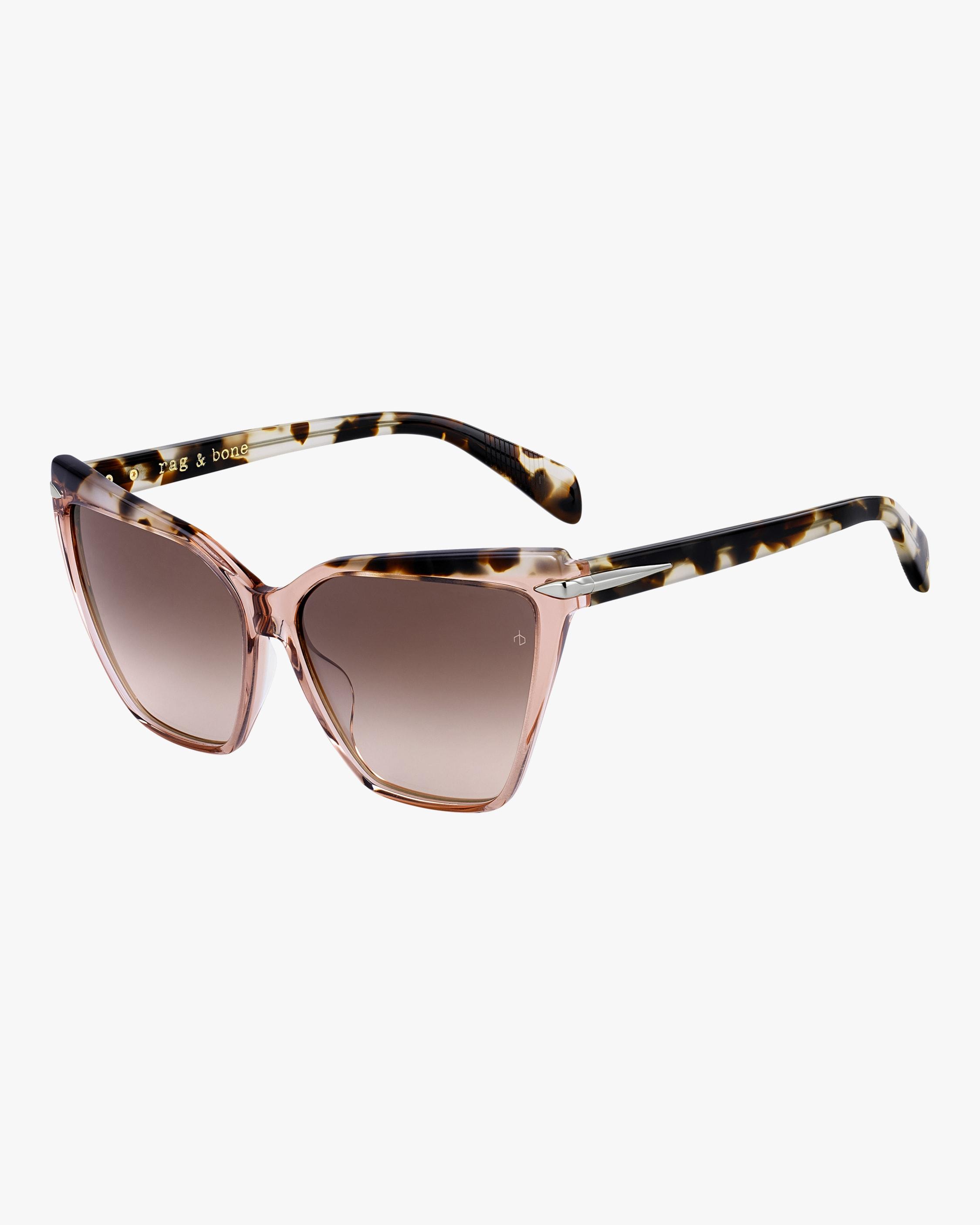 Rag & Bone Squared Cat Eye Sunglasses in Brown - Lyst