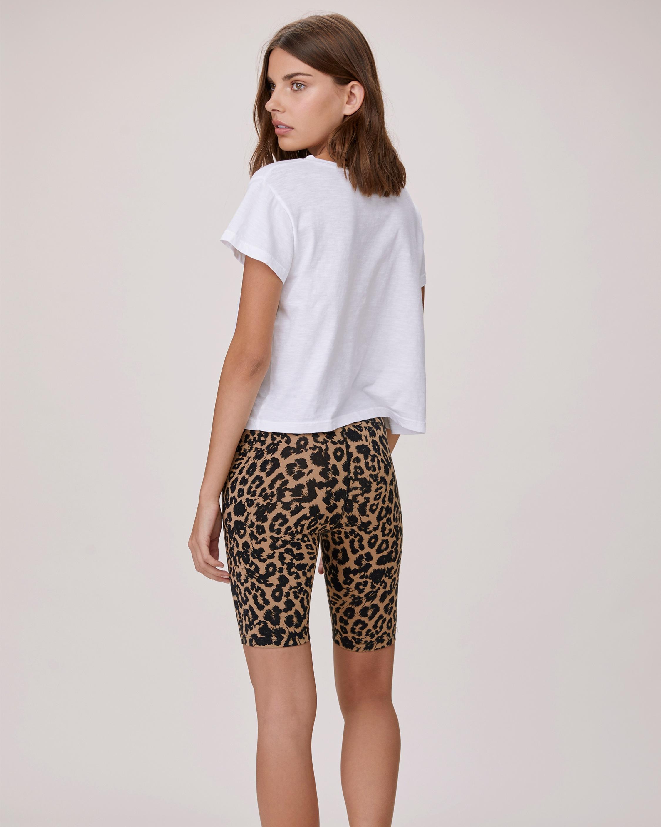 LNA Cotton Leopard Bike Short | Lyst