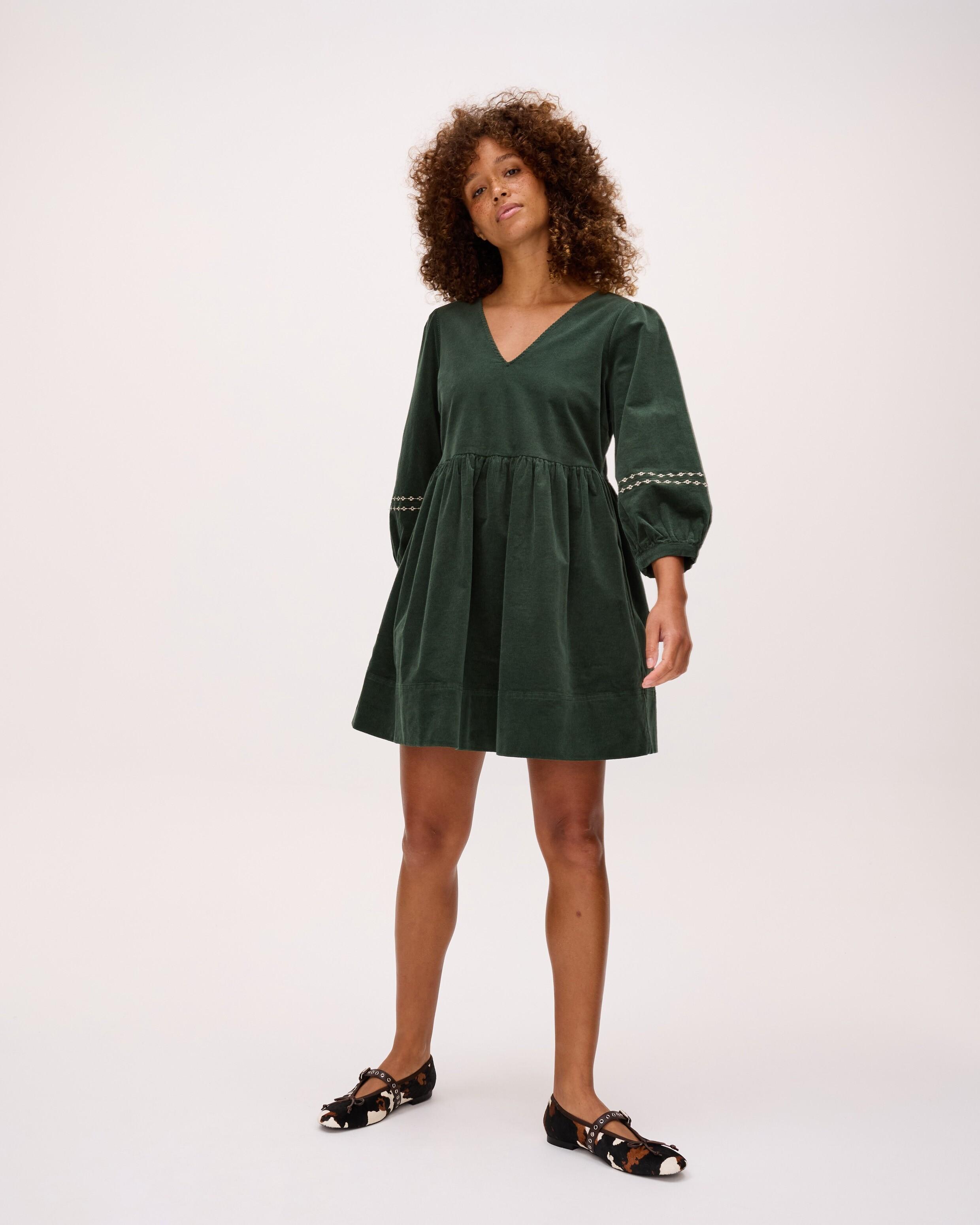 open lace back dress Oliver Bonas Khaki Suede Dress  Sancho's