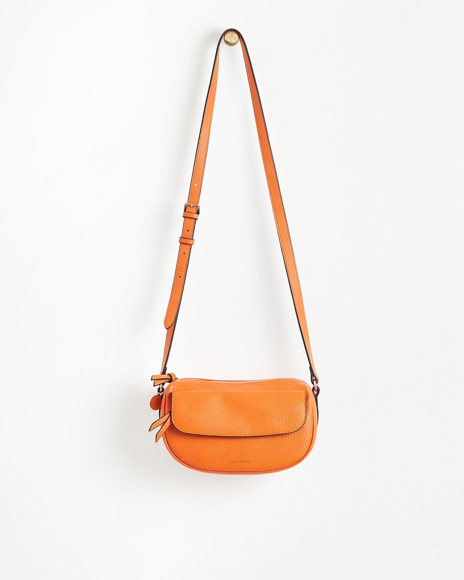 Oliver Bonas Fleliz Orange Slouch Crossbody Bag | Lyst UK