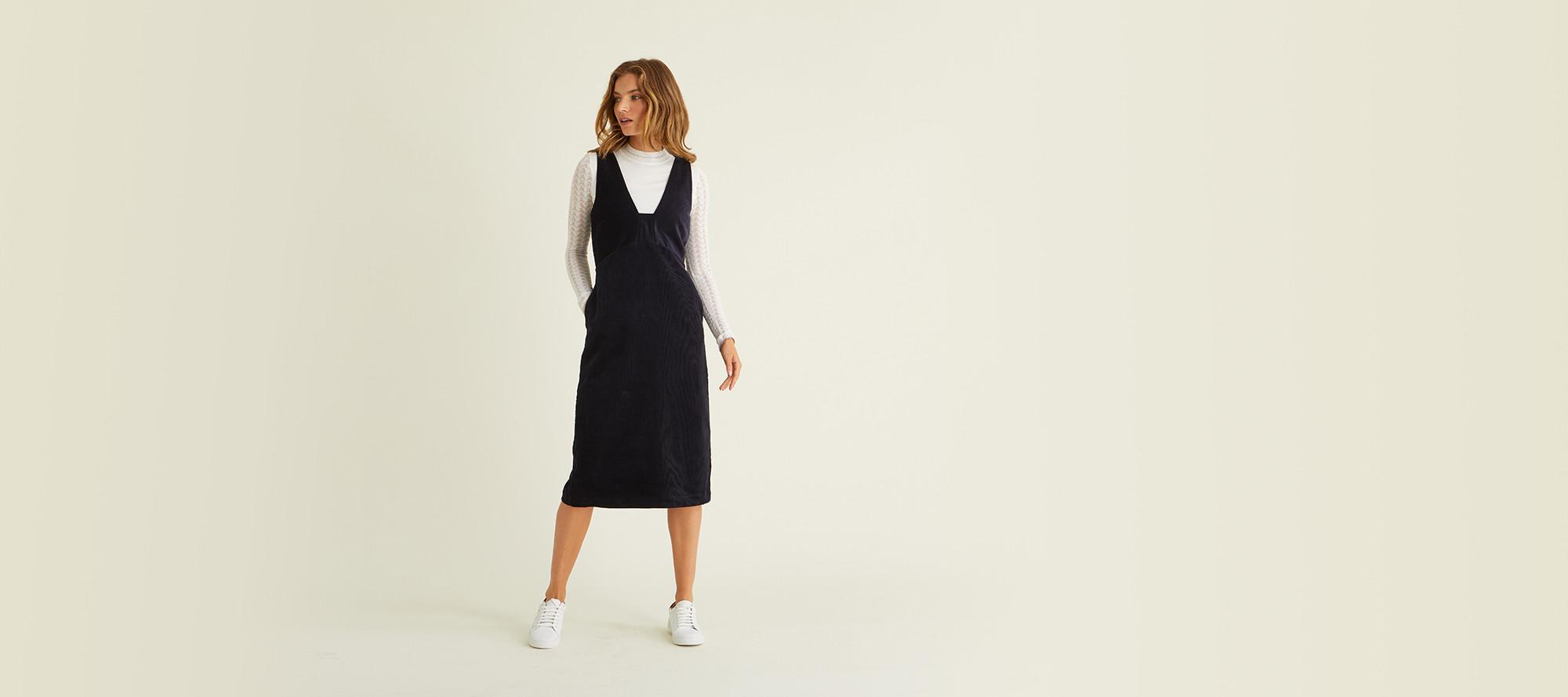 oliver bonas pinafore dress