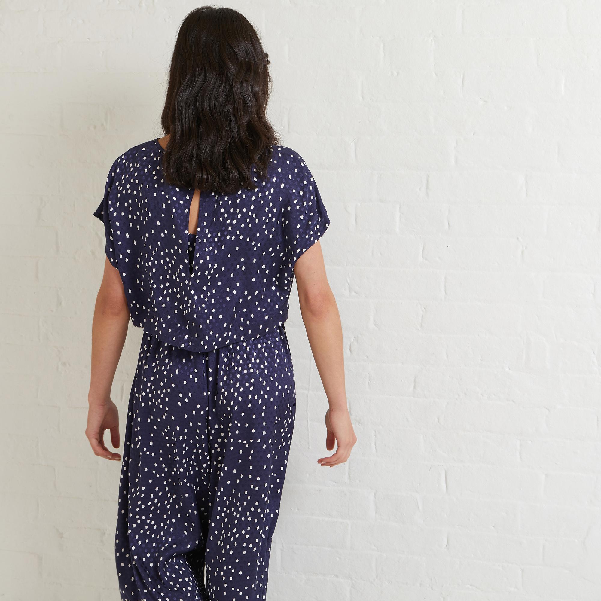 oliver bonas navy jumpsuit
