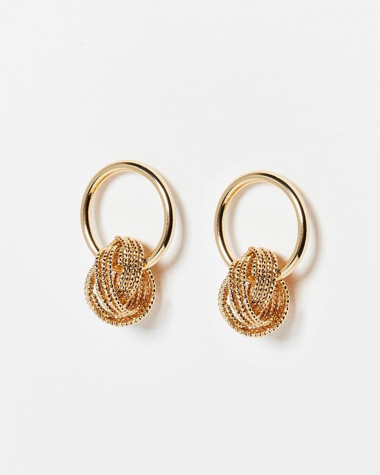 Oliver Bonas Celestia Interlinked Loops Drop Earrings in Metallic Lyst