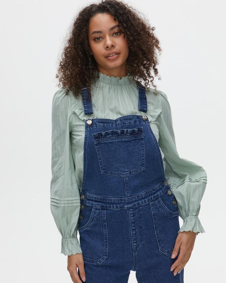 Oliver Bonas Frill Detail Stretch Denim 