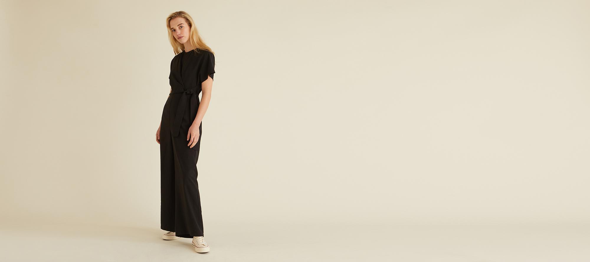 oliver bonas black jumpsuit