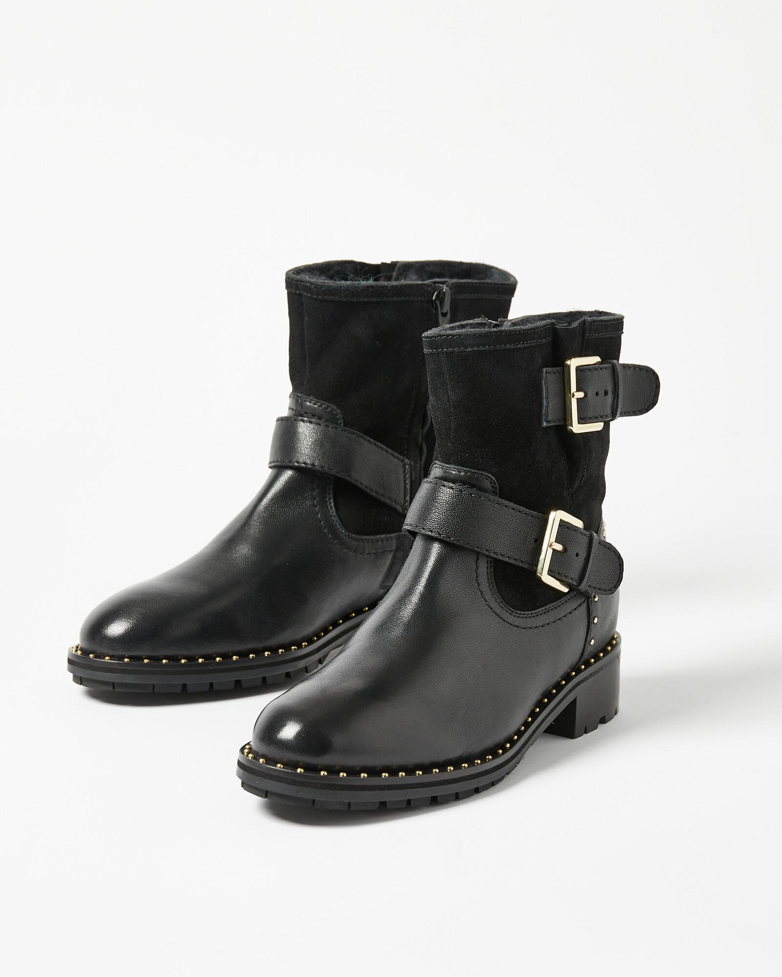 Biker boots size clearance 3