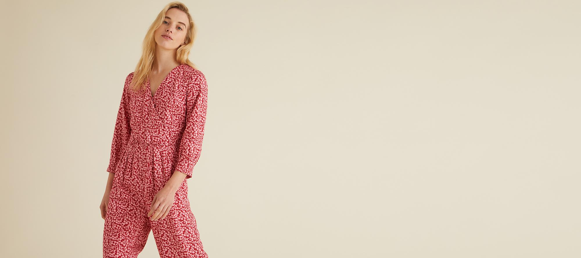 oliver bonas cherry jumpsuit