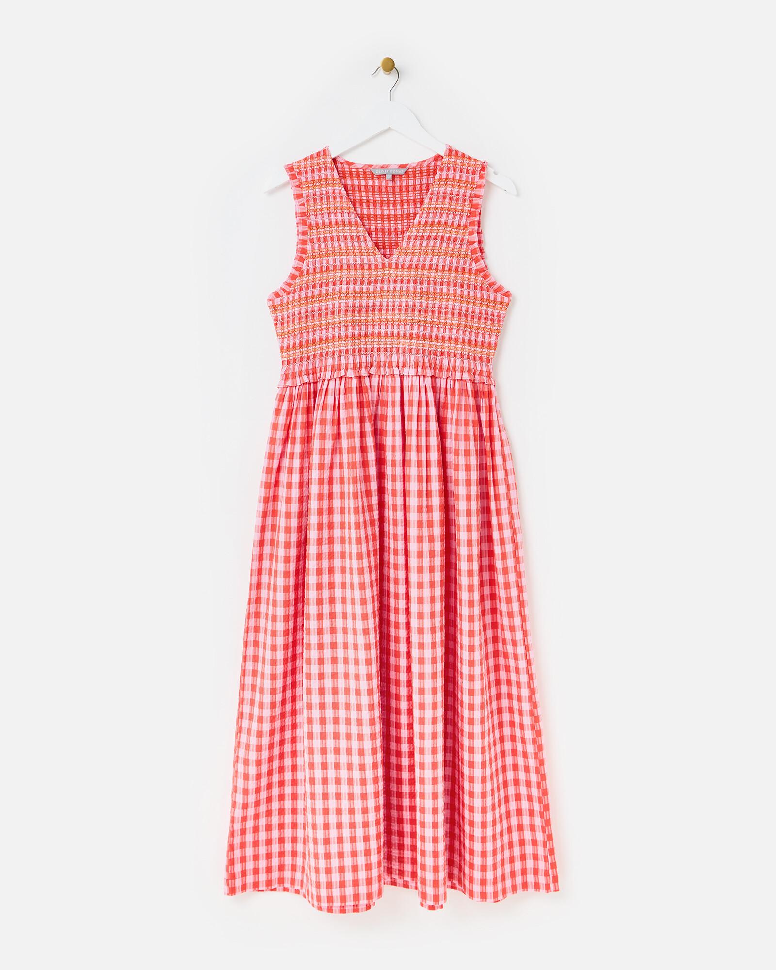 oliver bonas red dress OLIVER BONAS Abstract Floral V-Neck Mini Dress