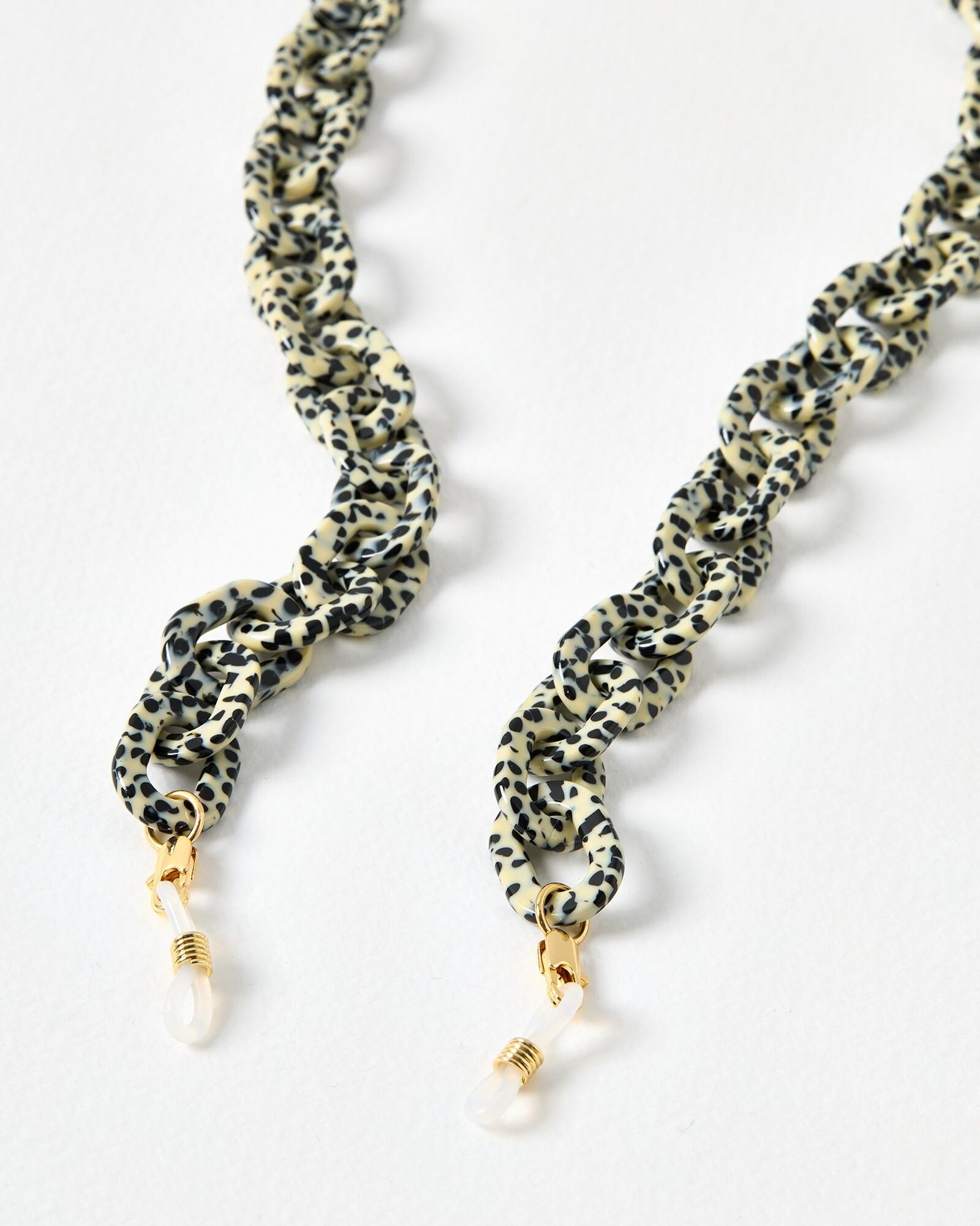 Oliver Bonas Dora Dotty Resin Chunky Links Glasses Chain in