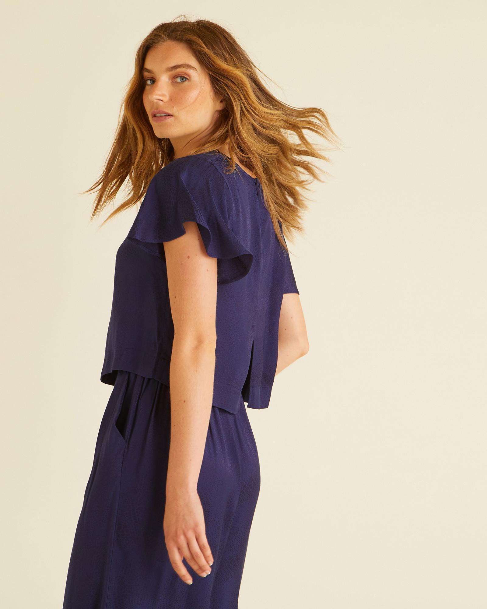 oliver bonas navy jumpsuit