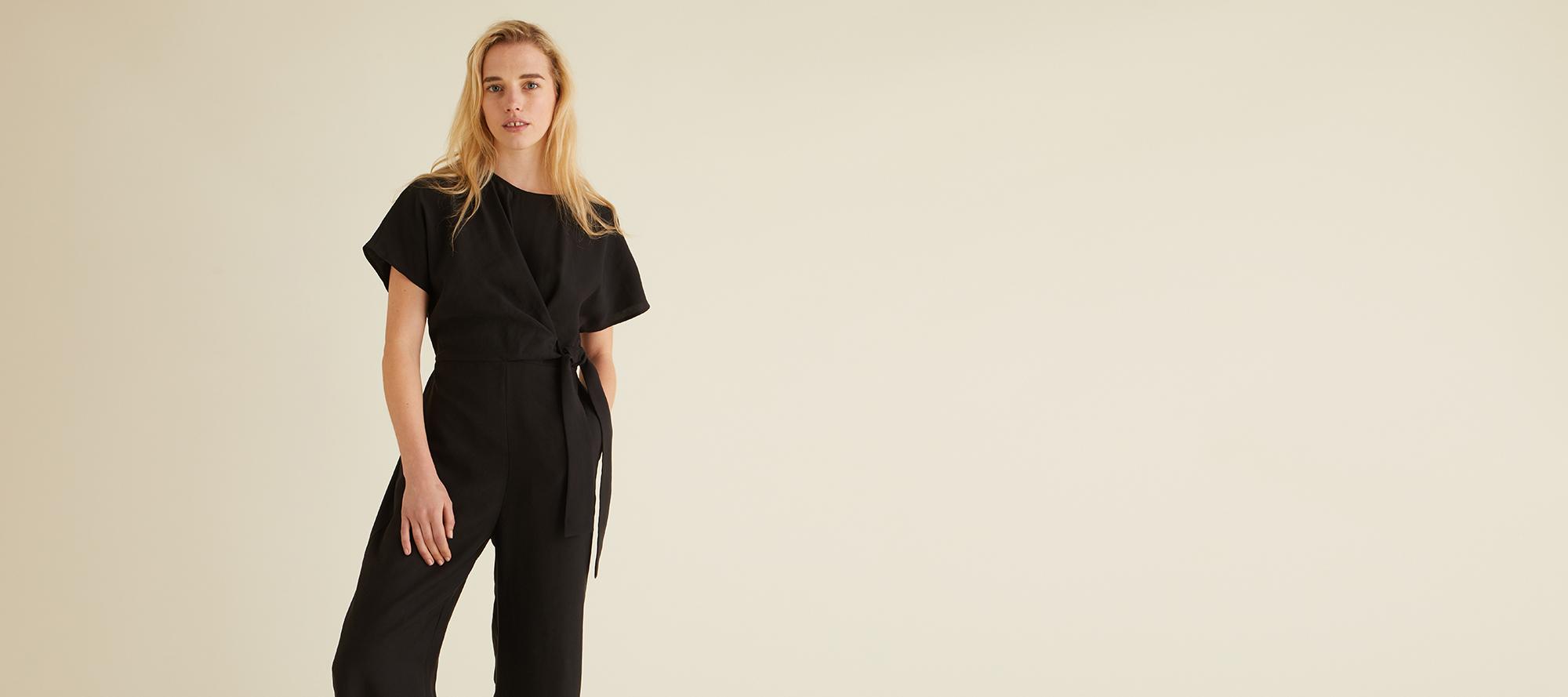 oliver bonas black jumpsuit