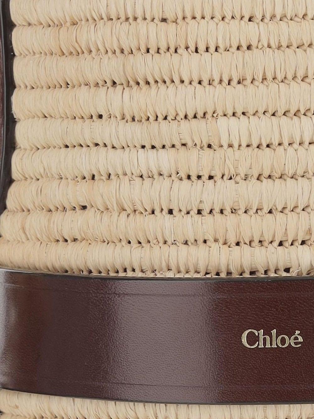 ハンドバッグ CHLOE' BORSA Kerala 25 in rafia e pelle Chloé Borsa Kerala 25 In Rafia E Pelle in Natural | Lyst