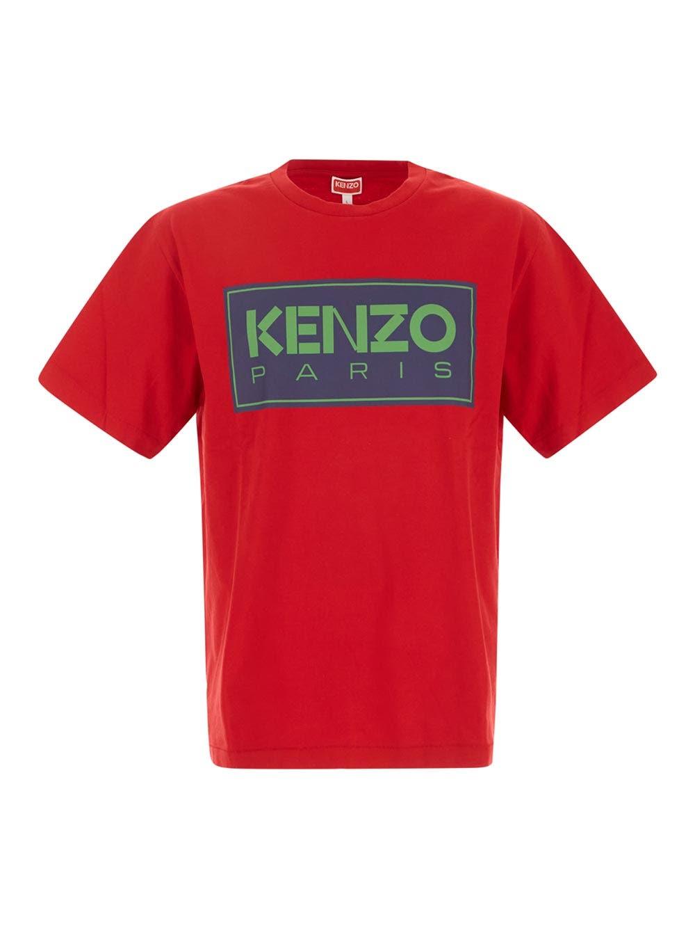 KENZO Paris T-shirt in Red for Men | Lyst