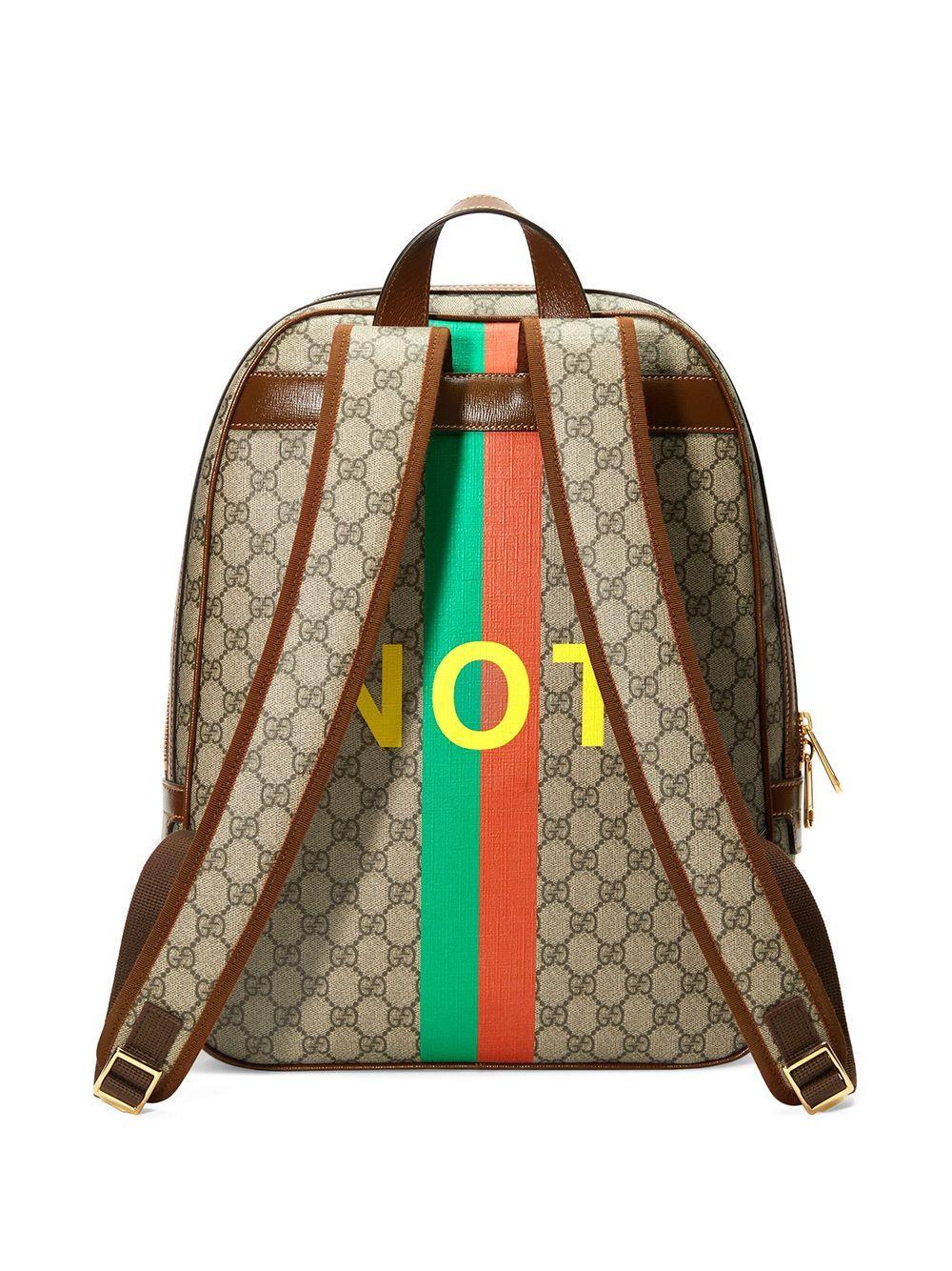 Gucci GG Supreme Fabric Backpack in Beige for - Save 12% -