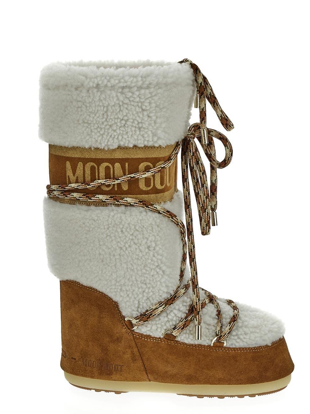 Moon Boot Icon Shearling Boots | Lyst UK