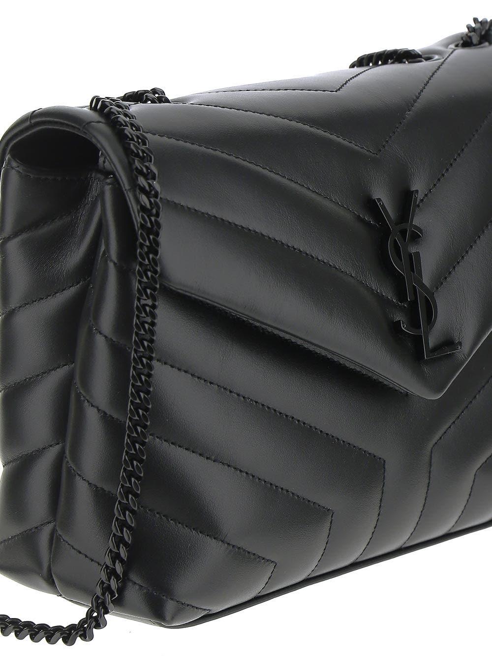 Saint Laurent - Loulou Small Leather Matelassé Y Chain Shoulder Bag