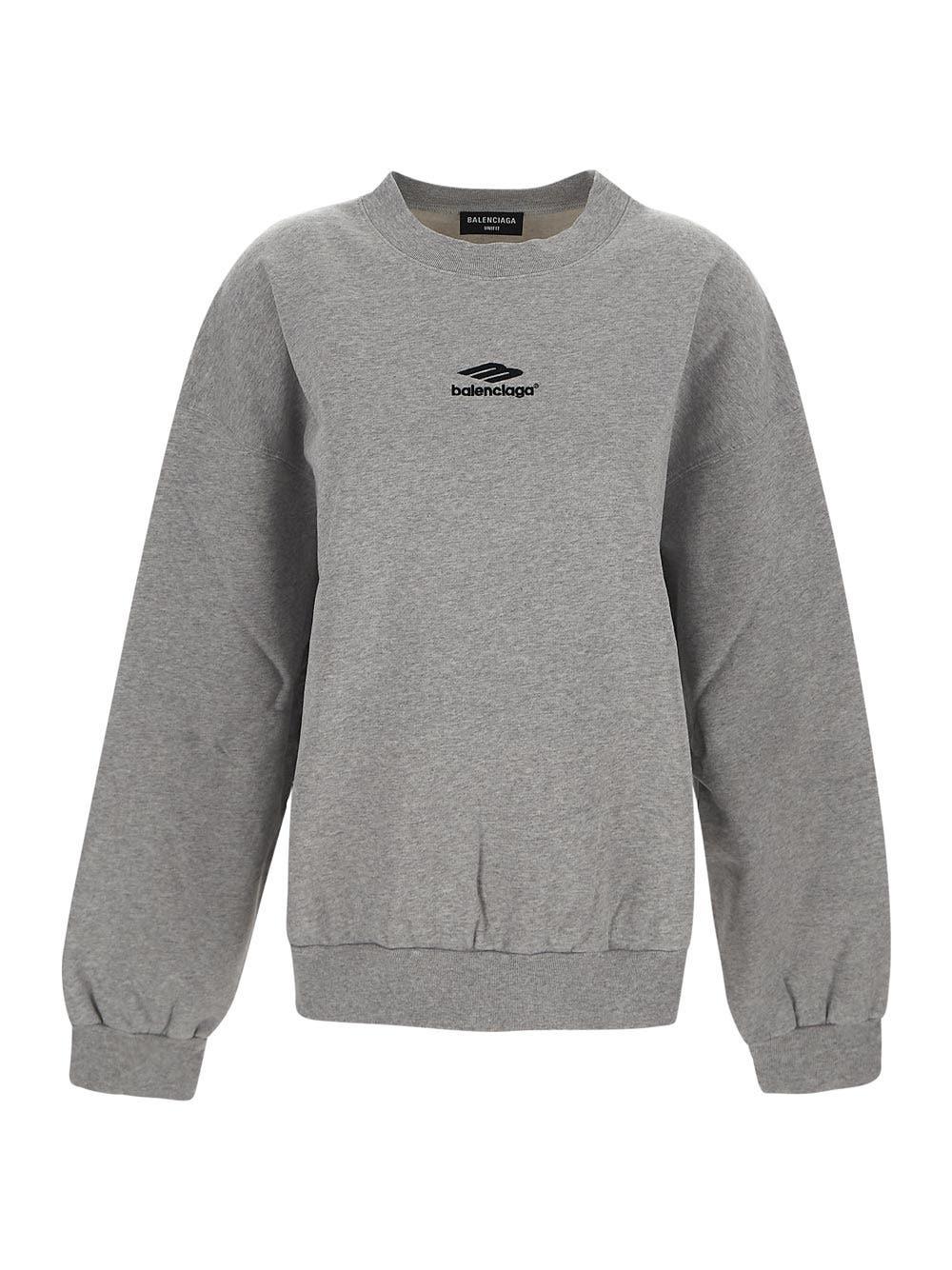 Balenciaga Logo Sweatshirt in Gray | Lyst