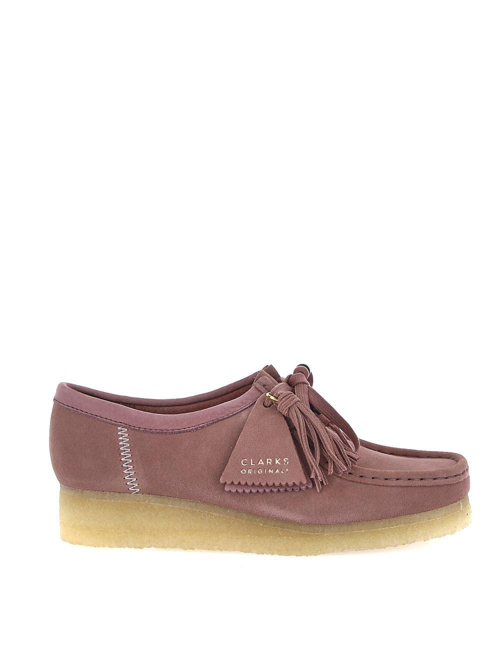 Clarks Suede Wallabee in Pink | Lyst
