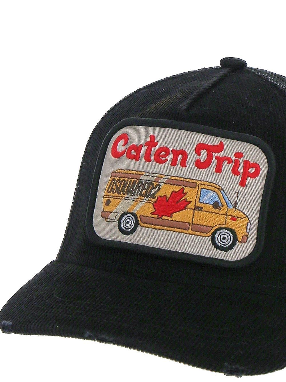 DSquared² Patch Baseball Cap "caten Trip" in Black for Men | Lyst