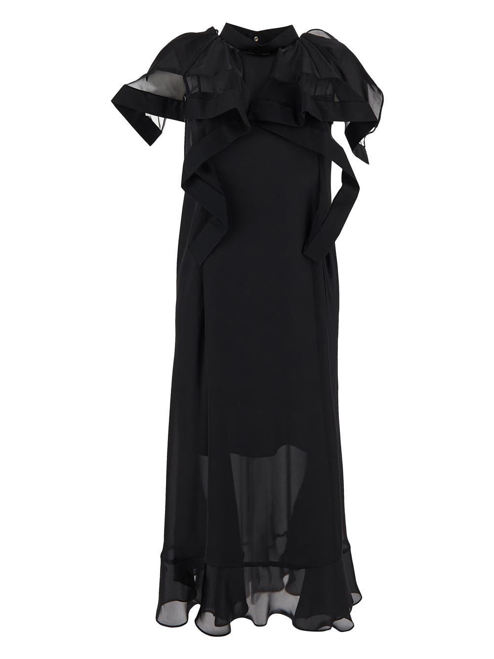 Sacai Black Tie Dresses for Women | Lyst