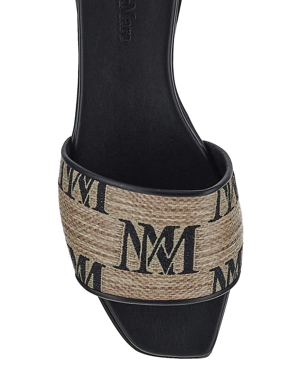 【送料&関税込】Max Mara Slides With Logo Max Mara Logo Slide | Lyst