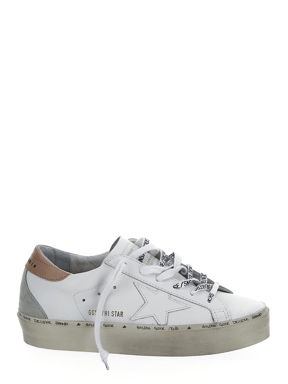 Golden Goose Hi Star Classic With Spur in White | Lyst