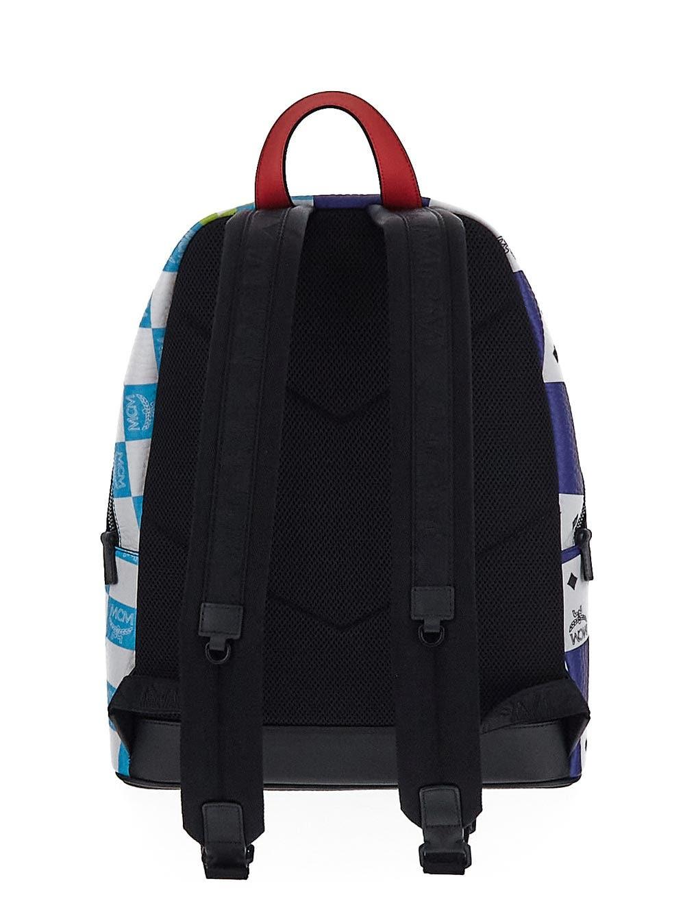 MCM 'stark Medium' Backpack in Blue | Lyst