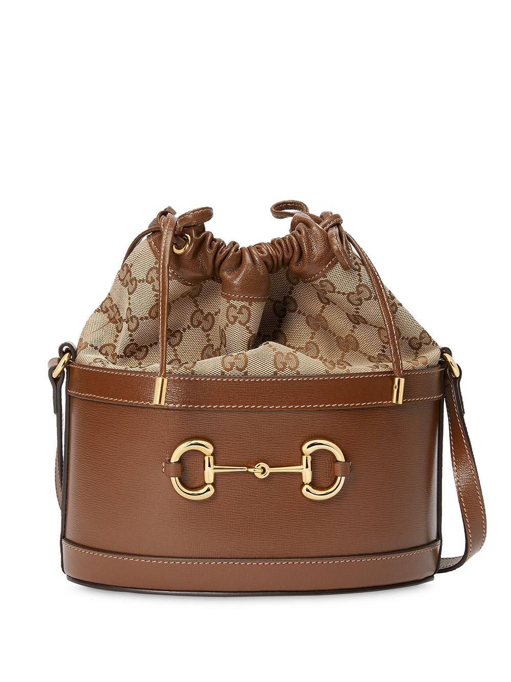 Gucci Horsebit 1955 Bucket Bag in Brown | Lyst
