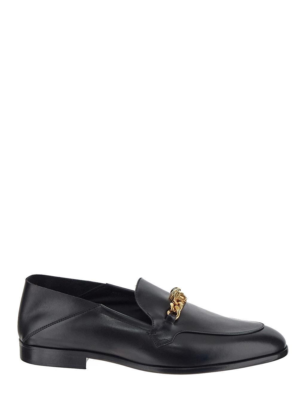 Versace Medusa Chain Loafers in Gray for Men Lyst