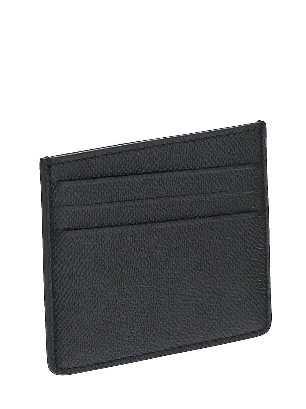 Maison Margiela Leather Card Case in Black | Lyst