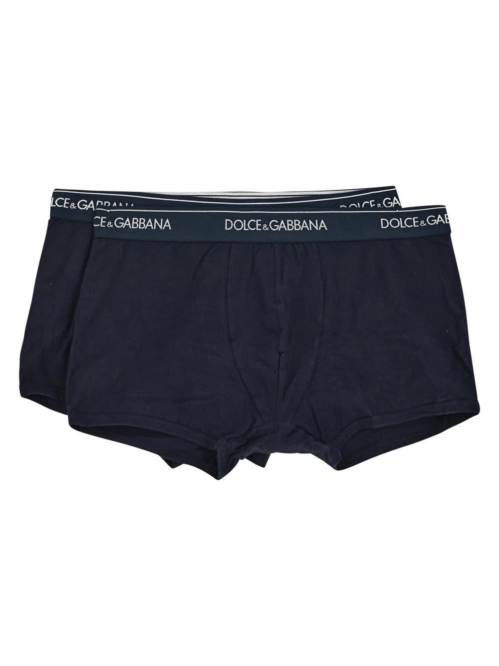 Dolce & Gabbana Bipack Stretch Cotton Boxer in Blue for Men | Lyst