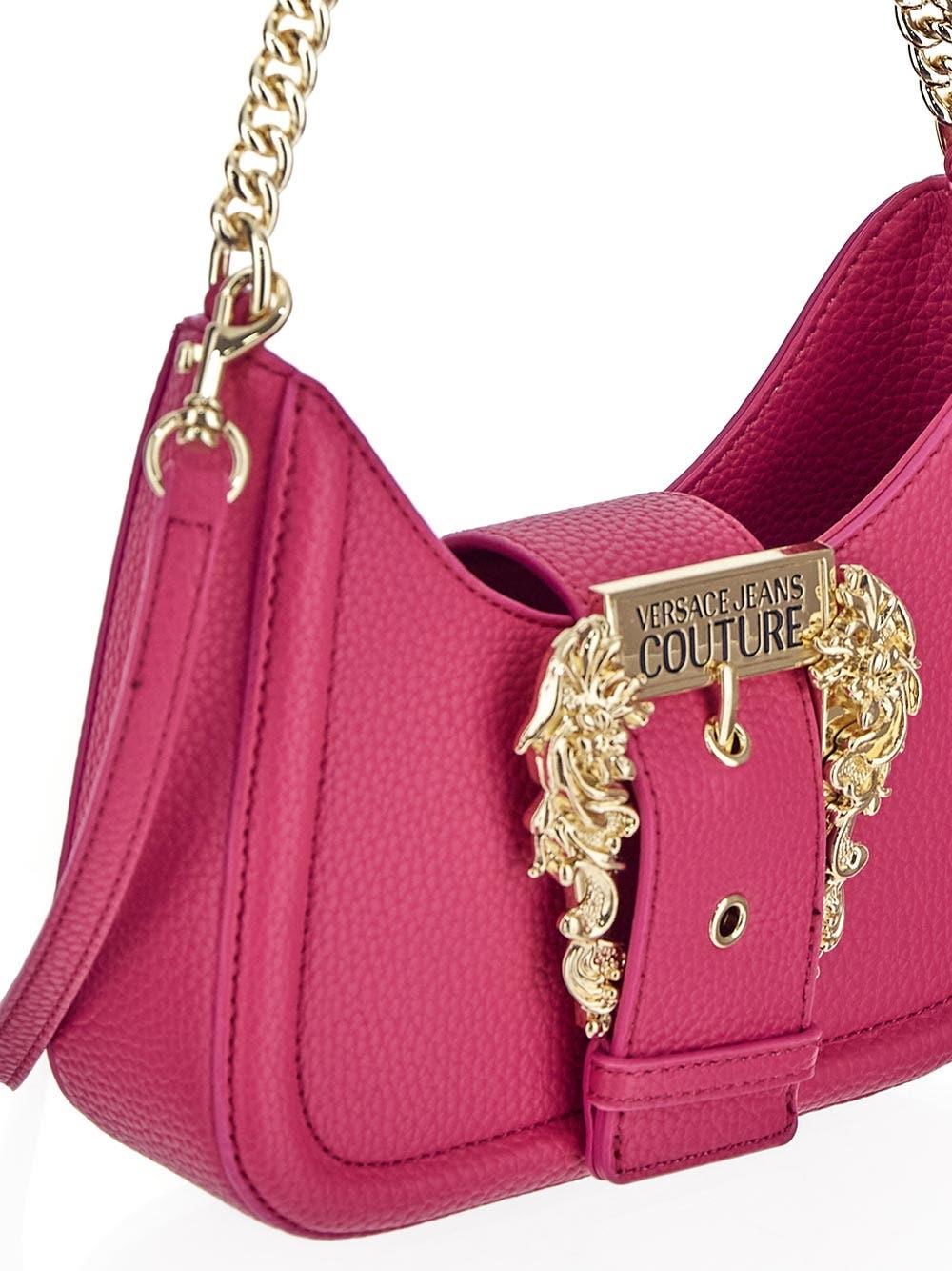 Versace Jeans Couture Pink Baroque Buckle Bag