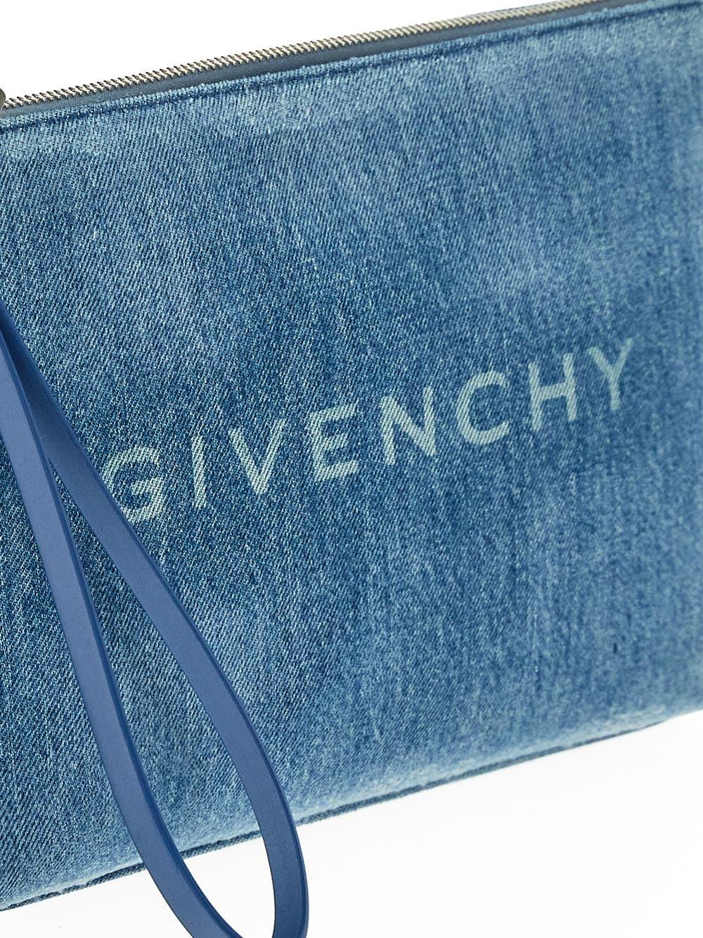 Givenchy Travel Pouch In Denim in Blue | Lyst