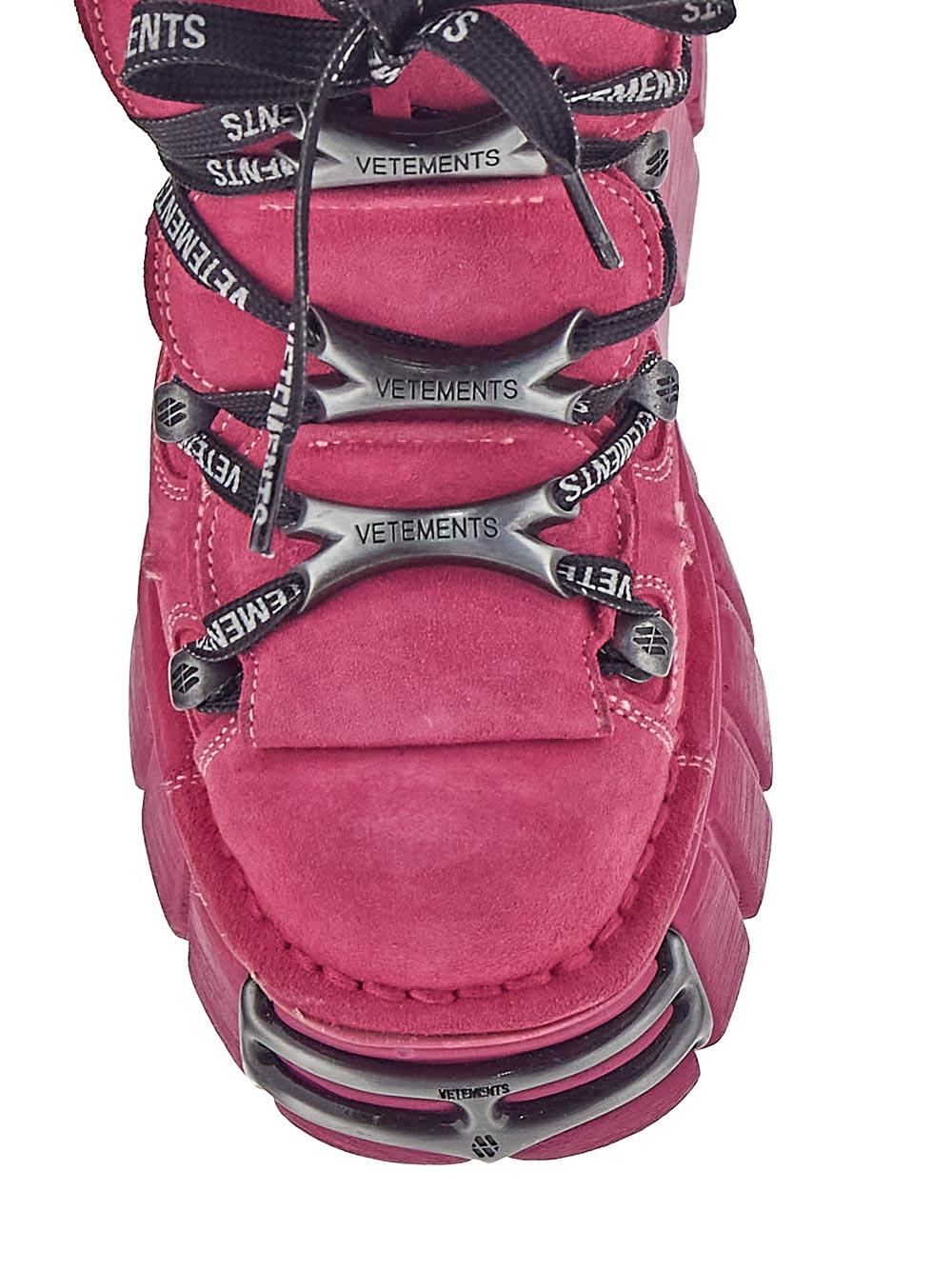 Vetements New Rock Sneakers in Pink | Lyst