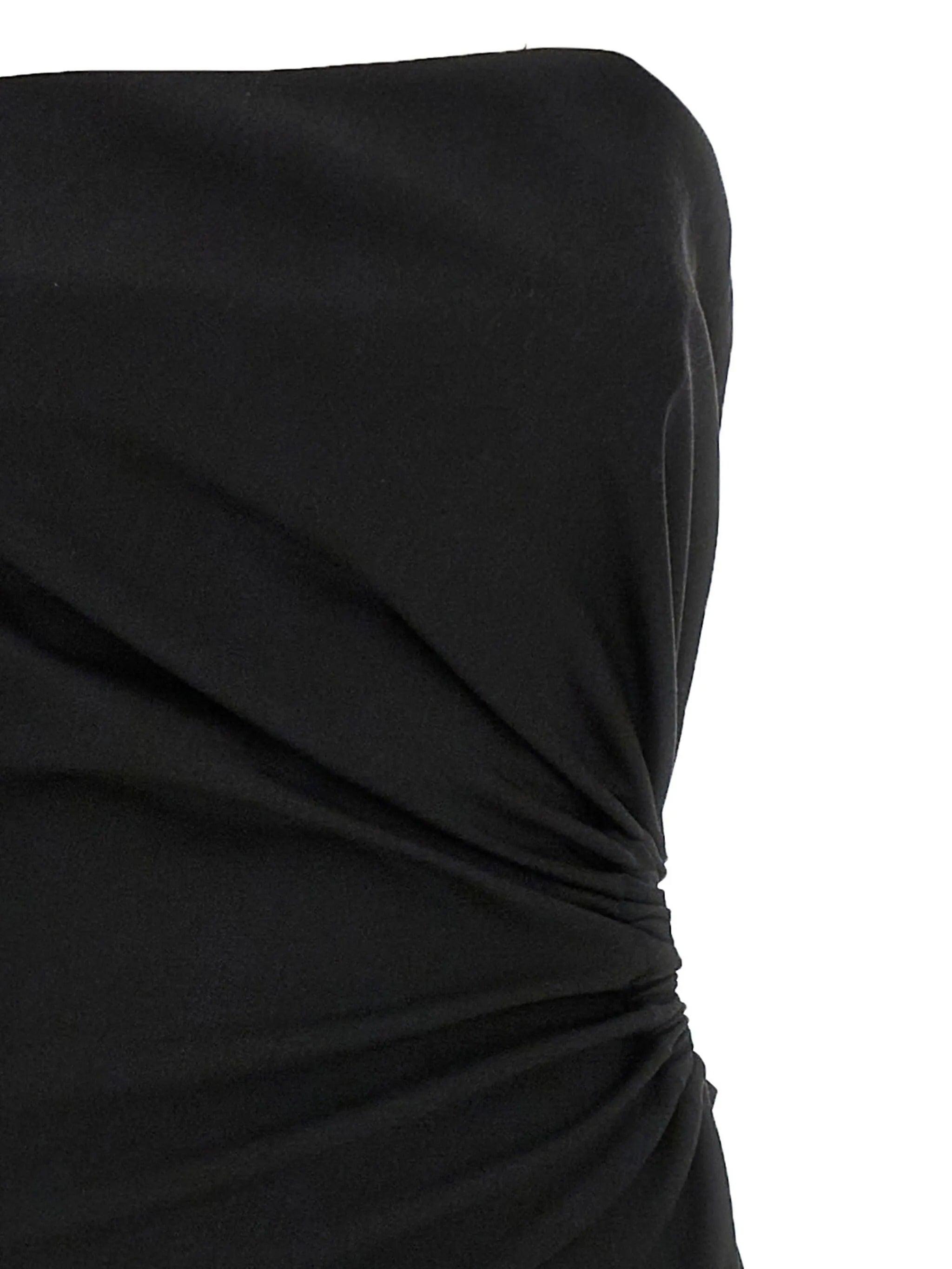 Max Mara Bustier Dress In Wool, Mohair And Silk in Black | Lyst