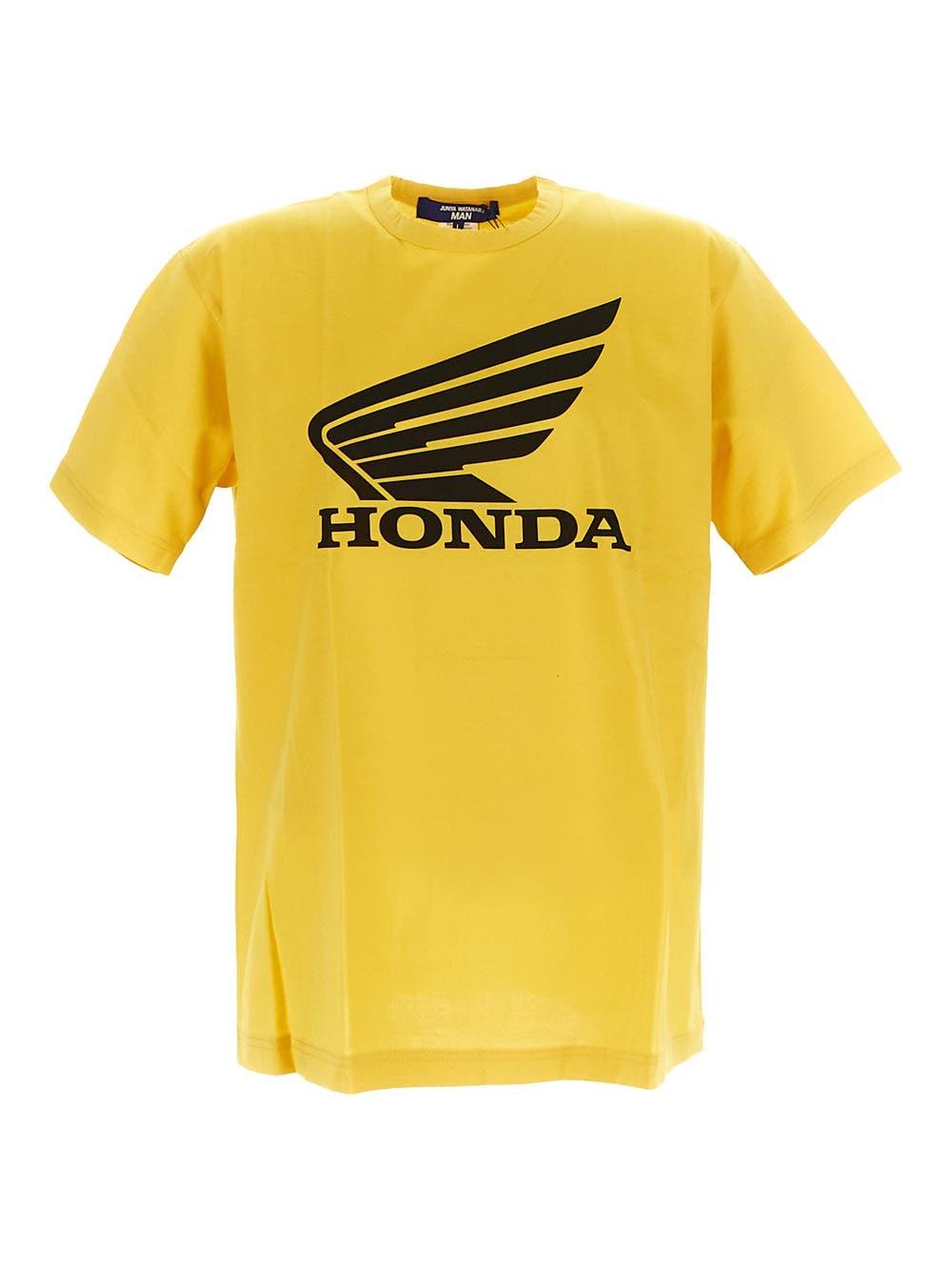 Junya Watanabe Honda Logo Print T-shirt in Yellow for Men | Lyst