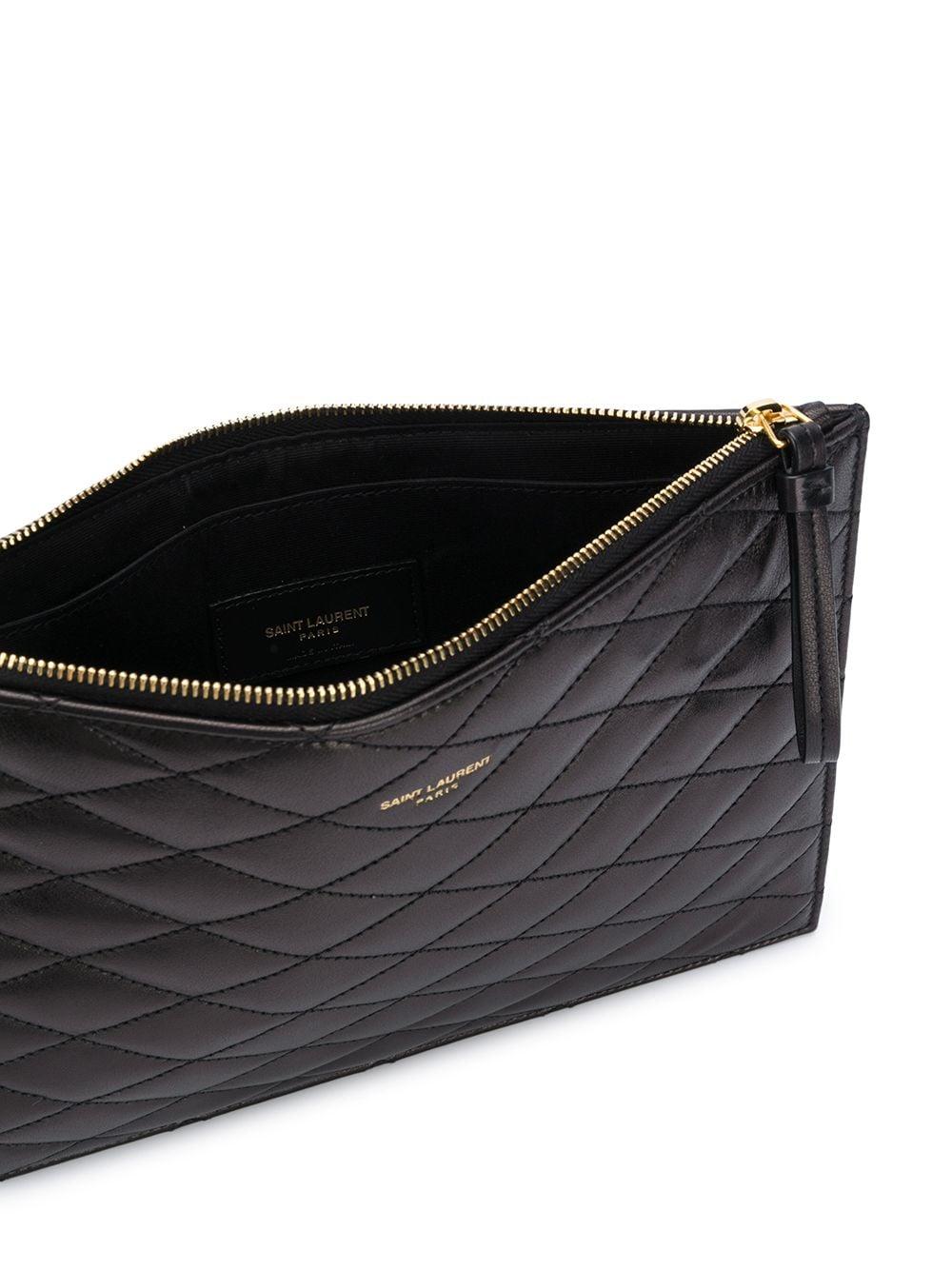 ysl quilted pouch