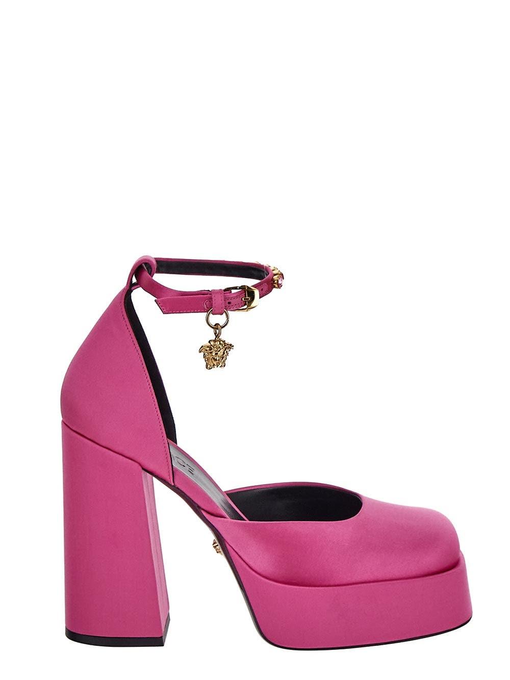 Versace Medusa Aevitas Single Platform Pumps in Pink Lyst