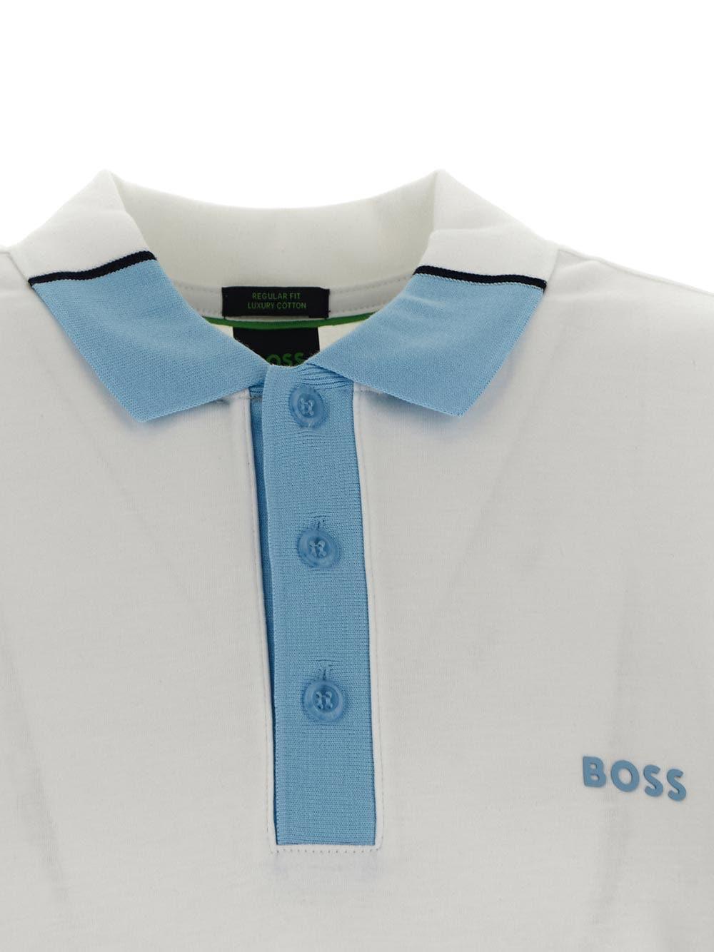 BOSS by HUGO BOSS Luxury Cotton Polo Shirt in White for Men | Lyst