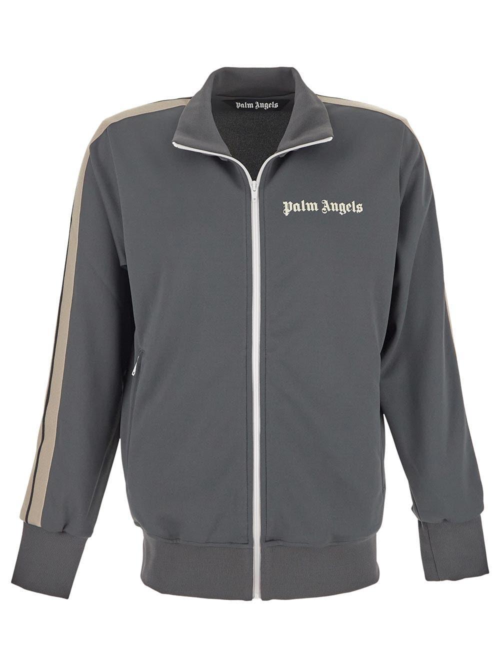 New Classic Track Jacket in grey - Palm Angels® Official